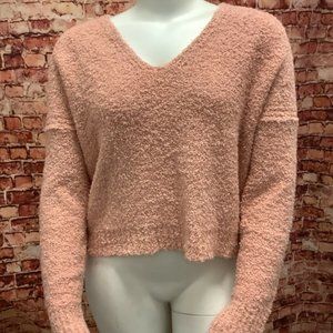 Free People Women’s Knit Dolman Sleeve V Neck Swtr